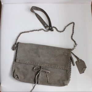 ZARA Suede Leather Crossbody Bag